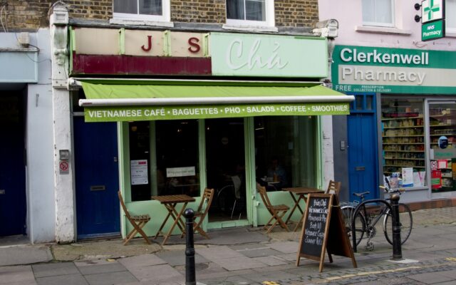 Vue du Market Café de London Fields, un lieu de vie de quartier