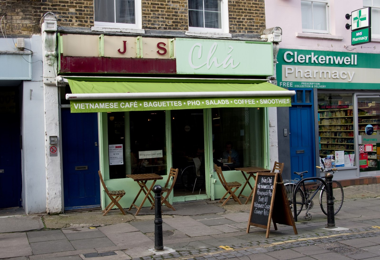 Vue du Market Café de London Fields, un lieu de vie de quartier